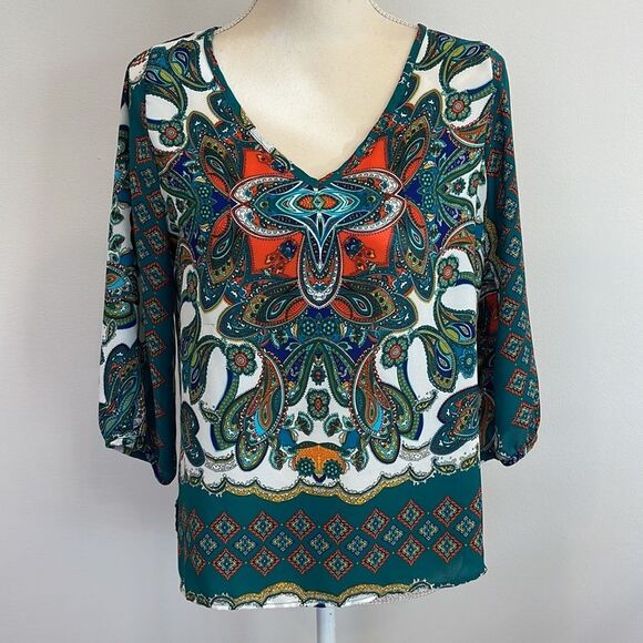 Renee C.‎ - Tadeo V-Neck Blouse - Picture 1 of 5